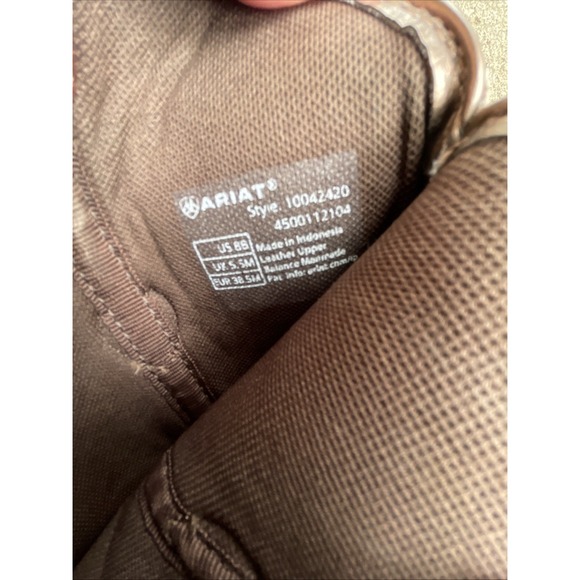 ARIAT WOMEN'S DELILAH WESTERN BOOTS - BROAD SQUARE TOE‎ Women's 8B - Picture 8 of 10